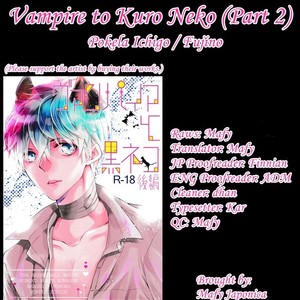 [Pokela Ichigo/ Fujino] Kuroko no Basket dj – Vampire to Kuro Neko 2 [Eng] – Gay Manga thumbnail 001