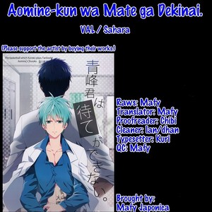 [VAL/ Sahara] Kuroko no Basket dj – Aomine-kun wa Mate ga Dekinai [Eng] – Gay Manga thumbnail 001
