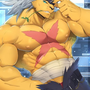 [Sollyz Sundyz] BanchoLeomon (Digimon) – Gay Manga sex 5