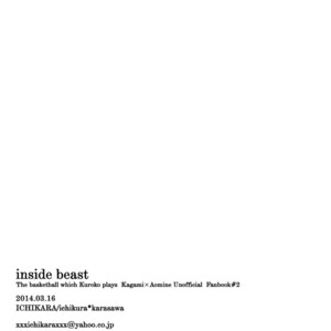 [ICHIKARA (ichikura-karasawa] Inside Beast – Kuroko no Basuke dj [Eng] – Gay Manga sex 25