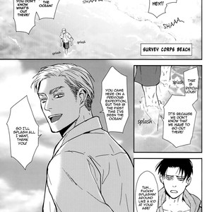 [Sagawa Miku] Shingeki no Kyojin dj – The sea,clear skies, and two guys [Eng] – Gay Manga sex 5