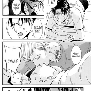 [Sagawa Miku] Shingeki no Kyojin dj – The sea,clear skies, and two guys [Eng] – Gay Manga sex 14