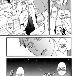 [Sagawa Miku] Shingeki no Kyojin dj – The sea,clear skies, and two guys [Eng] – Gay Manga sex 15