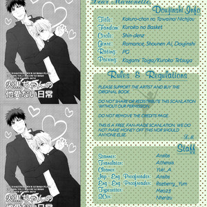 [Shindenzu (Yunomizu)] Kuroko no Basuke dj – Kakuro-chan no Tawainai Nichijou [Eng] – Gay Manga sex 13