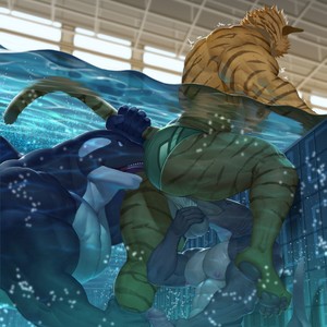 [raccoon21] Pool – Gay Manga sex 3