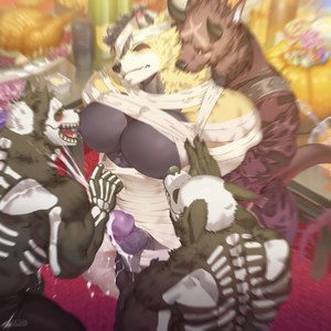 Raccoon21 – Halloween Bear – Gay Manga sex 8