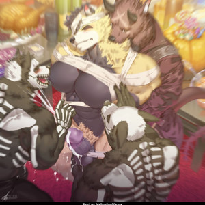 Raccoon21 – Halloween Bear – Gay Manga sex 16