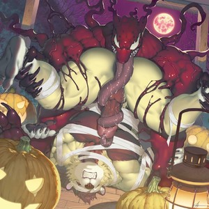 Raccoon21 – Halloween Karnage – Gay Manga sex 4