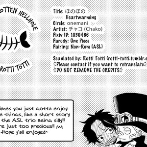 [onemani/ Chako] One Piece dj – Heartwarming [Eng] – Gay Manga sex 19