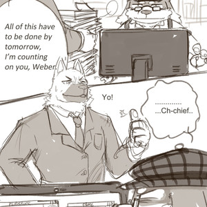 [Hikuchi] Night in the office [Eng] – Gay Manga thumbnail 001