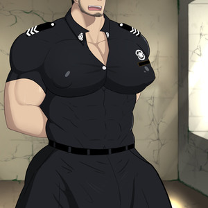 [KishiToru (Kishitoru29)] Playing giant penis police’s nipple [cn] – Gay Manga sex 15