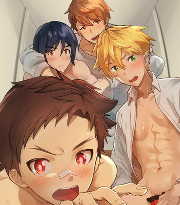 [Eichi Jijou (Takamiya)] Emuken 2 Danshi Yonin Warikan Ecchi! [German] – Gay Manga sex 2