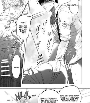 [Baby Lilac (Kanipan Mushamusha, Karume)] Bitch no Ore ga Zetsurin no Kouhai (Honmei) to Amaama Ecchi Suru Hanashi [Eng] – Gay Manga sex 18