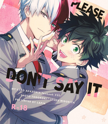 [Lapin] Please Don’t Say It – Boku no Hero Academia dj [Eng] – Gay Manga thumbnail 001