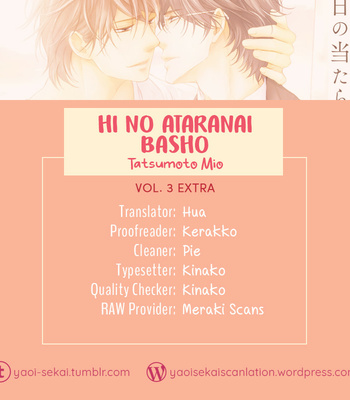 [TATSUMOTO Mio] Hi No Ataranai Basho – Vol.03 [Eng] – Gay Manga sex 162