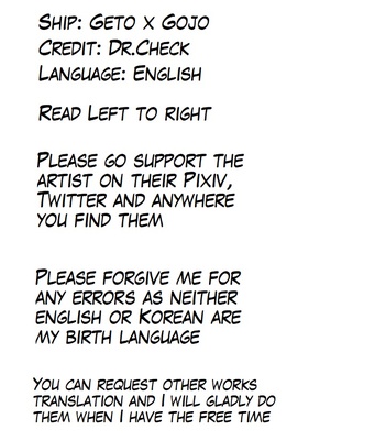 [Dr.Check] This is cheating – jujutsu Kaisen dj [Eng] – Gay Manga thumbnail 001