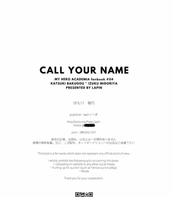 [Lapin] Call your name – Boku no Hero Academia dj [Vietnamese] – Gay Manga sex 38