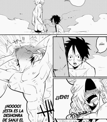 One Piece dj – Monster Trio In The Bath [Español] – Gay Manga sex 4