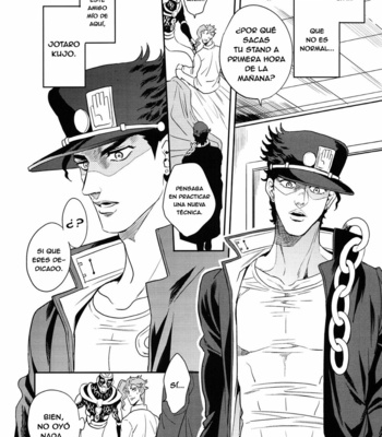 [Amarans/ FUZIMURA Marina] Junjou Shishunki Jotaro ga kakkoyosukite tsurai shuu – JoJo dj [ESP] – Gay Manga sex 3