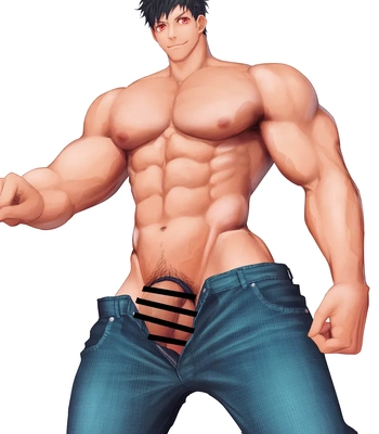 [Meisho Hanten (Haruaki)] Masuarao machi ichiban danshi danshoku hounousai!! – Gay Manga sex 16