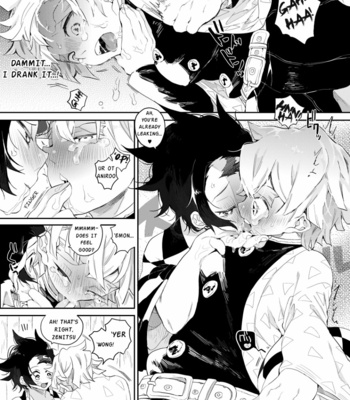 [Hoshiroma] biyaku o nomanai to de rarenai heya – A room that cannot be exited without taking an aphrodisiac – Kimetsu no Yaiba dj [Eng] – Gay Manga sex 7