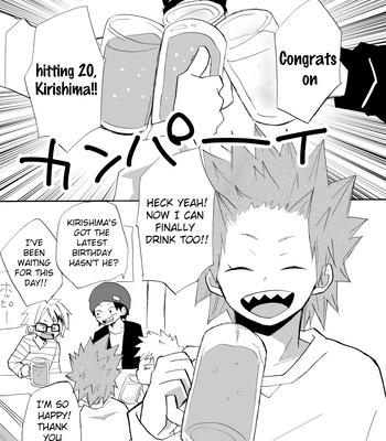 [Kuzumochi] A Tale of Kirishima’s 20th Birthday Drinking Shenanigans – Boku no Hero Academia dj [Eng] – Gay Manga sex 3