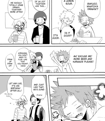 [Kuzumochi] A Tale of Kirishima’s 20th Birthday Drinking Shenanigans – Boku no Hero Academia dj [Eng] – Gay Manga sex 4