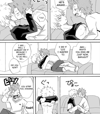 [Kuzumochi] A Tale of Kirishima’s 20th Birthday Drinking Shenanigans – Boku no Hero Academia dj [Eng] – Gay Manga sex 9