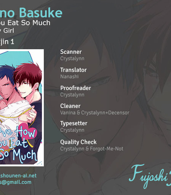 [Lisky Girl] Kuroko no Basuke dj – I Love How You Eat So Much [Eng] – Gay Manga thumbnail 001