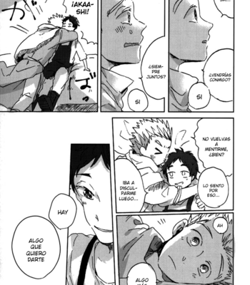 [Sakamoto] Nakimushi Shounen to Seinen Shoukou Extra – Haikyuu!! dj [Esp] – Gay Manga sex 40