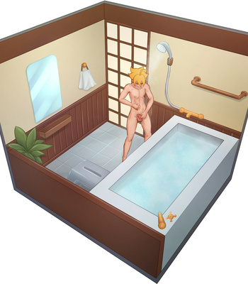 Gay Manga - CamoHouse – Shower Room Part 2 (Boruto) – Gay Manga