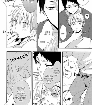 [Donkou Villea/ Satsuko] Kuroko no Basket dj – Nijimura Shushou no Ochigosan [Eng] – Gay Manga sex 7