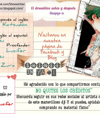 [usopyon] El drámatico antes y después – Kacchan ver. – My Hero Academia dj [Esp] – Gay Manga thumbnail 001