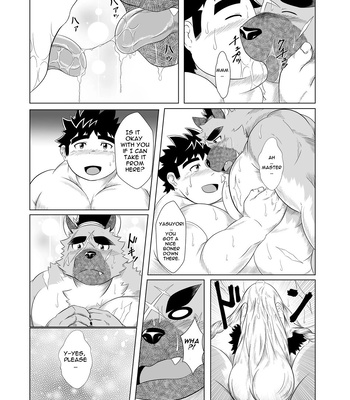 [Yakumi Logic (Yoshida Wasabi)] Inushiri to Yotogi Zoushi | The Dog Butt and Night Attendant Tale – Tokyo Afterschool Summoners dj [Eng] – Gay Manga sex 14