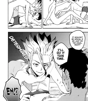[Saba Nobori (Sudzuke)] Mou 1kkai wo Ato Nankai – Dr. Stone dj [Eng] – Gay Manga sex 16