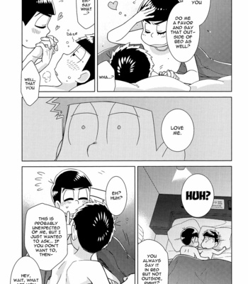 [daisy] Matsuno Ichimatsu Can’t Say I Love You – Osomatsu-san dj [Eng] – Gay Manga sex 21