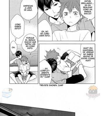 [Wrong Direction] Lovemaking Techniques Leared from BL Manga – Haikyuu!! dj [Esp] – Gay Manga sex 13