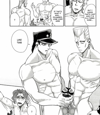 [No Drug Hightension (Mizuno Karuki)] Yokubari (Greedy) Triangle – Jojo’s Bizarre Adventure dj [Eng] – Gay Manga sex 12
