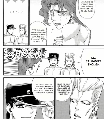 [No Drug Hightension (Mizuno Karuki)] Yokubari (Greedy) Triangle – Jojo’s Bizarre Adventure dj [Eng] – Gay Manga sex 21