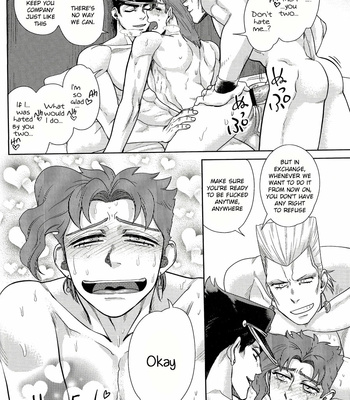 [No Drug Hightension (Mizuno Karuki)] Yokubari (Greedy) Triangle – Jojo’s Bizarre Adventure dj [Eng] – Gay Manga sex 23