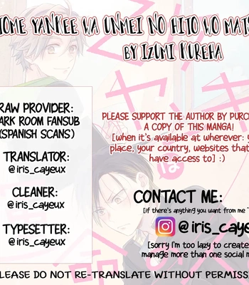 Gay Manga - [IZUMI Kureha] Otome Yankee ha Unmei no Hito wo Matsu [Eng] – Gay Manga
