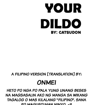 Gay Manga - [Catsudon] Your Dildo [Filipino] – Gay Manga