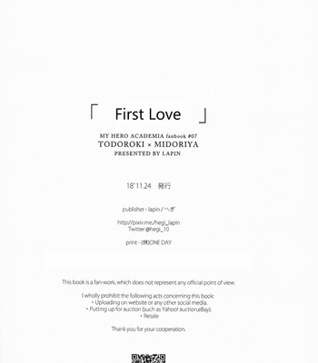 [Lapin (Hegi)] First Love – My Hero Academia dj [Eng] – Gay Manga sex 23