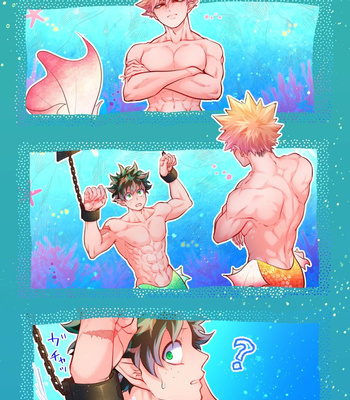 Gay Manga - [Asanuno] Mermaid DeKatsu Misunderstanding – Boku no Hero Academia dj [JP] – Gay Manga