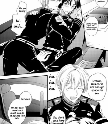 [upset- (Uni)] Loser in the car – Owari no Seraph dj [Eng] – Gay Manga sex 10