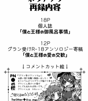 [Gokuraku Teien (Megashi)] Boku to Ou-sama no Ofuro Jijou – Granblue Fantasy dj [JP] – Gay Manga sex 2