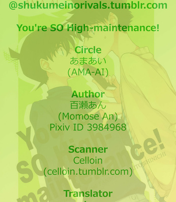 [Ama-ai] You’re So High Maintenance – Detective Conan dj [Eng] – Gay Manga sex 23
