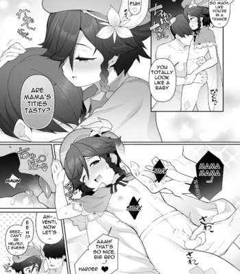 [Kuropoplar (Nyakkuru)] Venti-kun o Hotel ni Sasottara OK Shitekureta node Tokoton Amaenbou H suru Hanashi – Genshin Impact dj [Eng] – Gay Manga sex 4