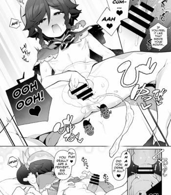 [Kuropoplar (Nyakkuru)] Venti-kun o Hotel ni Sasottara OK Shitekureta node Tokoton Amaenbou H suru Hanashi – Genshin Impact dj [Eng] – Gay Manga sex 6