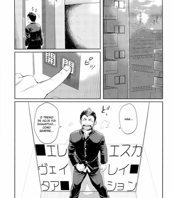 [Dokudenpa Jushintei (Kobucha)] Elevator Escalation [Portuguese] – Gay Manga sex 4